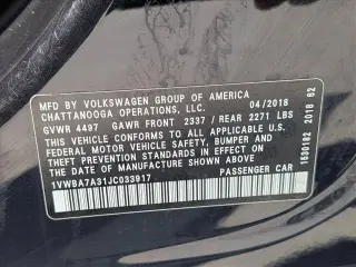 Volkswagen Passat 2018 2.0T SE 4dr Sedan
