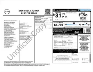 Nissan Altima 2024 2.5 SR 4dr Sedan