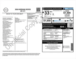 Nissan Kicks 2024 SR 4dr Crossover