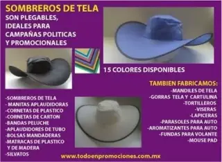 SOMBREROS PUBLICITARIOS