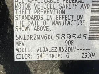 Nissan Pathfinder 2019 SV 4dr SUV