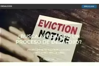 ¿BUSCA AYUDA POR DESALOJO?