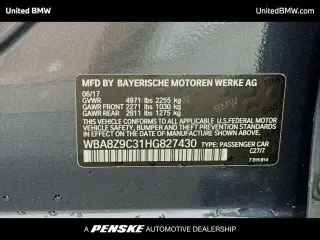 BMW 3 Series 2017 AWD 330i xDrive Gran Turismo 4dr Hatchback