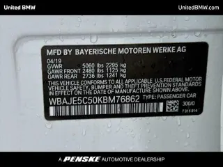BMW 5 Series 2019 540i 4dr Sedan