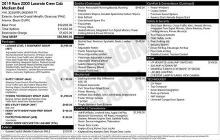 Ram 2500 2019 4x4 Laramie 4dr Crew Cab 6.3 ft. SB Pickup