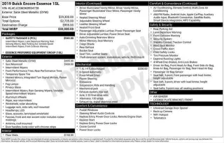 Buick Encore 2019 Essence 4dr Crossover