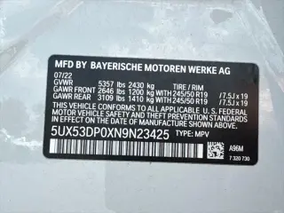 BMW X3 2022 AWD xDrive30i 4dr Sports Activity Vehicle
