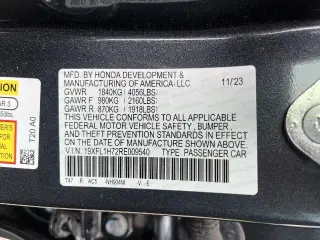 Honda Civic 2024 EX-L 4dr Hatchback