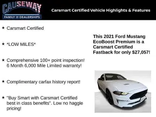 Ford Mustang 2021 EcoBoost 2dr Fastback