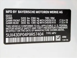 BMW X3 2023 sDrive30i 4dr Sports Activity Vehicle