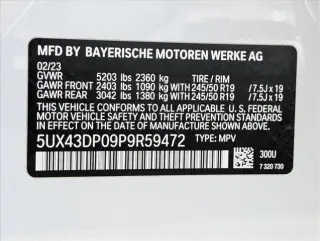 BMW X3 2023 sDrive30i 4dr Sports Activity Vehicle