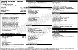 Ram 1500 2023 4x4 Big Horn 4dr Crew Cab 5.6 ft. SB Pickup