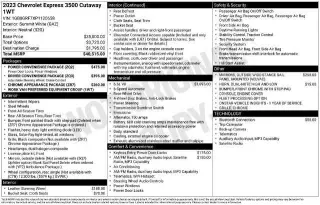 Chevrolet Express 2023 3500 2dr 139 in. WB Cutaway Chassis