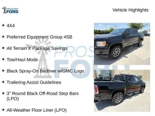 GMC Canyon 2020 4x4 All Terrain 4dr Crew Cab 5 ft. SB (Cloth)