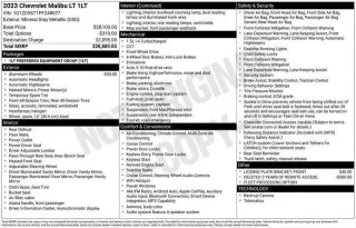 Chevrolet Malibu 2023 LT 4dr Sedan w/1LT