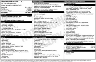 Chevrolet Malibu 2023 LT 4dr Sedan w/1LT