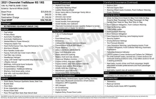 Chevrolet Trailblazer 2021 RS 4dr SUV