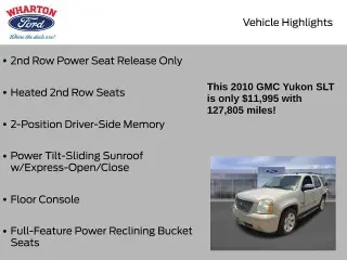 GMC Yukon 2010 4x2 SLT 4dr SUV