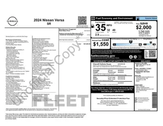 Nissan Versa 2024 SR 4dr Sedan