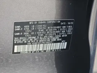 Subaru Outback 2024 AWD Premium 4dr Crossover