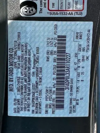 Ford Fusion Hybrid 2010 4dr Sedan