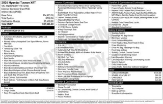 Hyundai TUCSON 2026 AWD XRT 4dr SUV