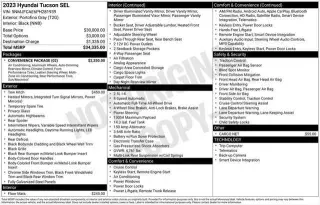 Hyundai TUCSON 2023 AWD SEL 4dr SUV