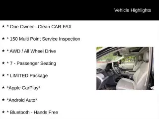 Toyota Sienna 2022 AWD Limited 7-Passenger 4dr Mini-Van