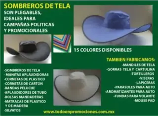 SOMBREROS PUBLICITARIOS