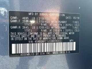 Subaru Outback 2018 AWD 2.5i Premium 4dr Wagon