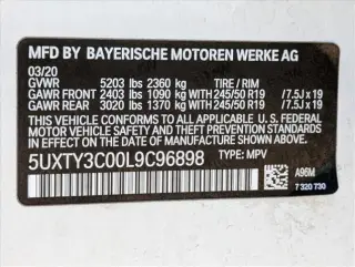BMW X3 2020 sDrive30i 4dr Sports Activity Vehicle