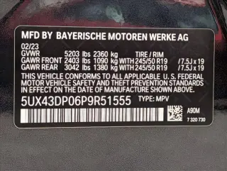 BMW X3 2023 sDrive30i 4dr Sports Activity Vehicle