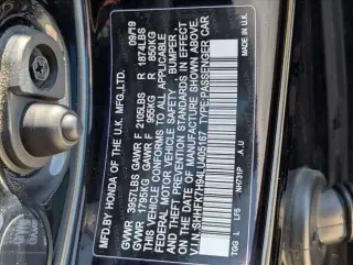 Honda Civic 2020 Sport Touring 4dr Hatchback CVT