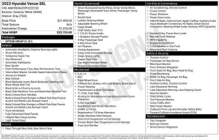 Hyundai VENUE 2023 SEL 4dr Crossover
