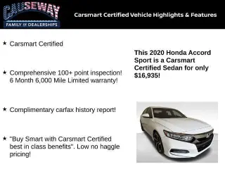 Honda Accord 2020 Sport 4dr Sedan (1.5T I4 CVT)