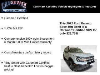 Ford Bronco Sport 2022 AWD Big Bend 4dr SUV