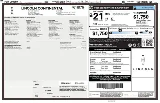 Lincoln Continental 2017 Reserve 4dr Sedan