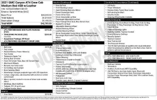 GMC Canyon 2021 4x4 AT4 4dr Crew Cab 5 ft. SB (Cloth)