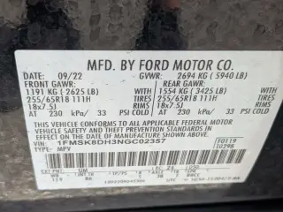 Ford Explorer 2022 AWD XLT 4dr SUV