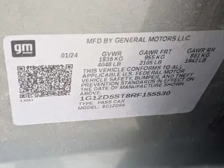 Chevrolet Malibu 2024 LT 4dr Sedan w/1LT