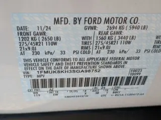 Ford Explorer 2025 AWD ST-Line 4dr SUV