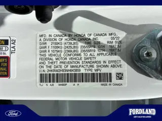 Honda CR-V 2022 AWD Touring 4dr SUV