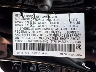 2021 HONDA CIVIC