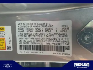 Honda Civic 2023 Touring 4dr Sedan