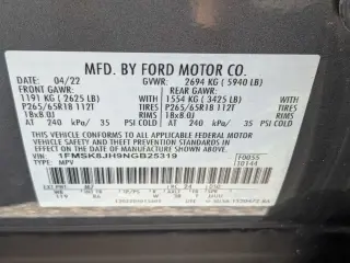 Ford Explorer 2022 AWD Timberline 4dr SUV