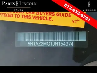 Nissan Murano 2018 S 4dr SUV