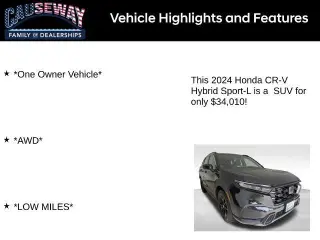Honda CR-V Hybrid 2024 AWD Sport-L 4dr SUV