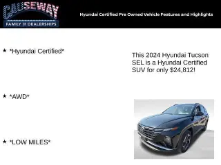 Hyundai TUCSON 2024 AWD SEL 4dr SUV