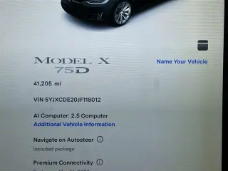 Tesla Model X 2018 AWD 75D 4dr SUV