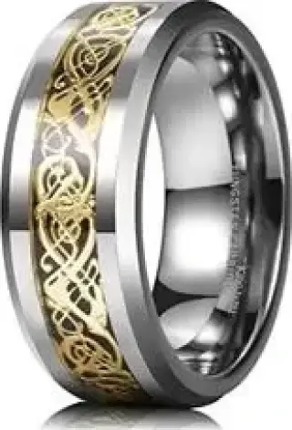 Anillo de tungsteno genuino